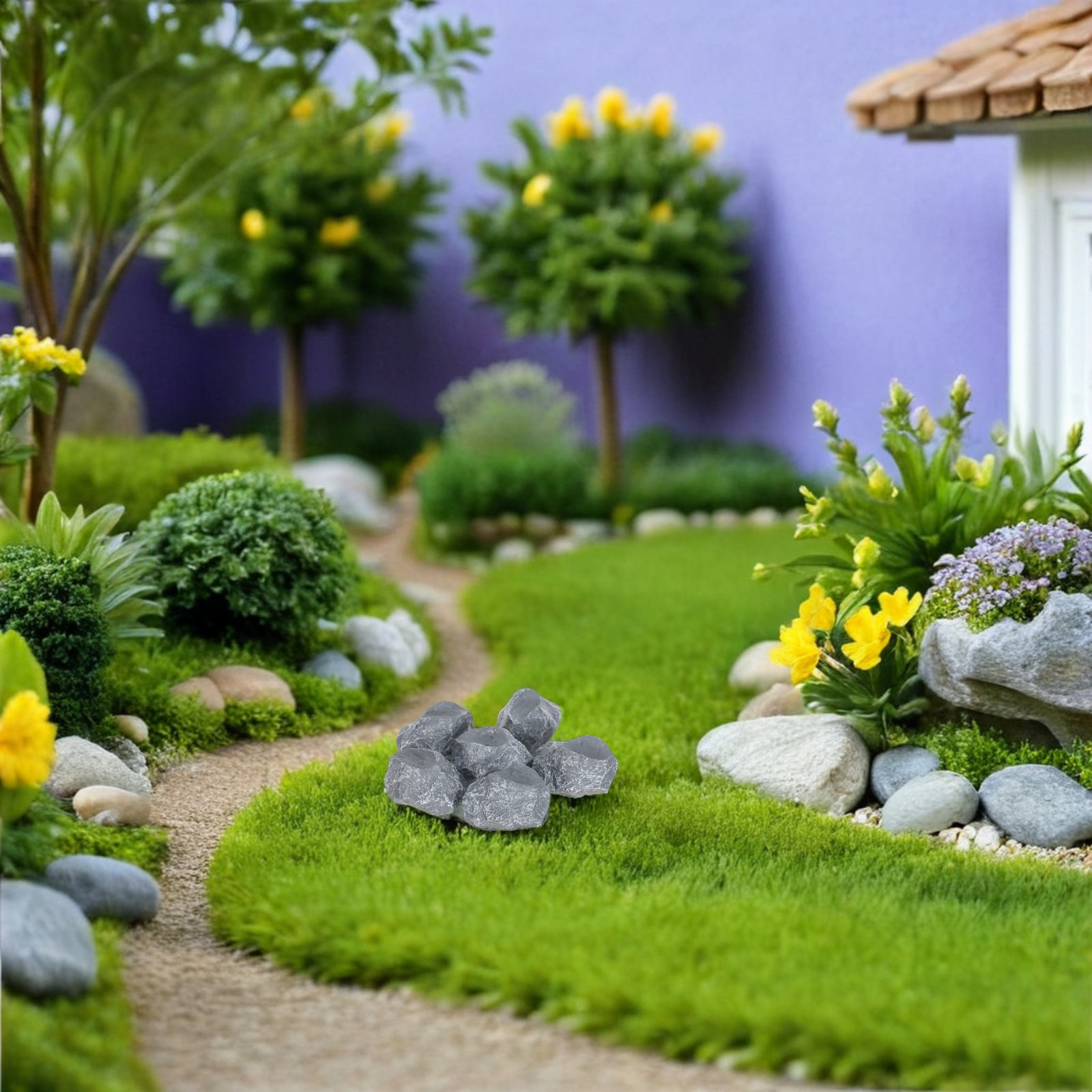 6Pcs Faux Rocks for Landscapin - Planted Aquarium With Rocks recension och pris