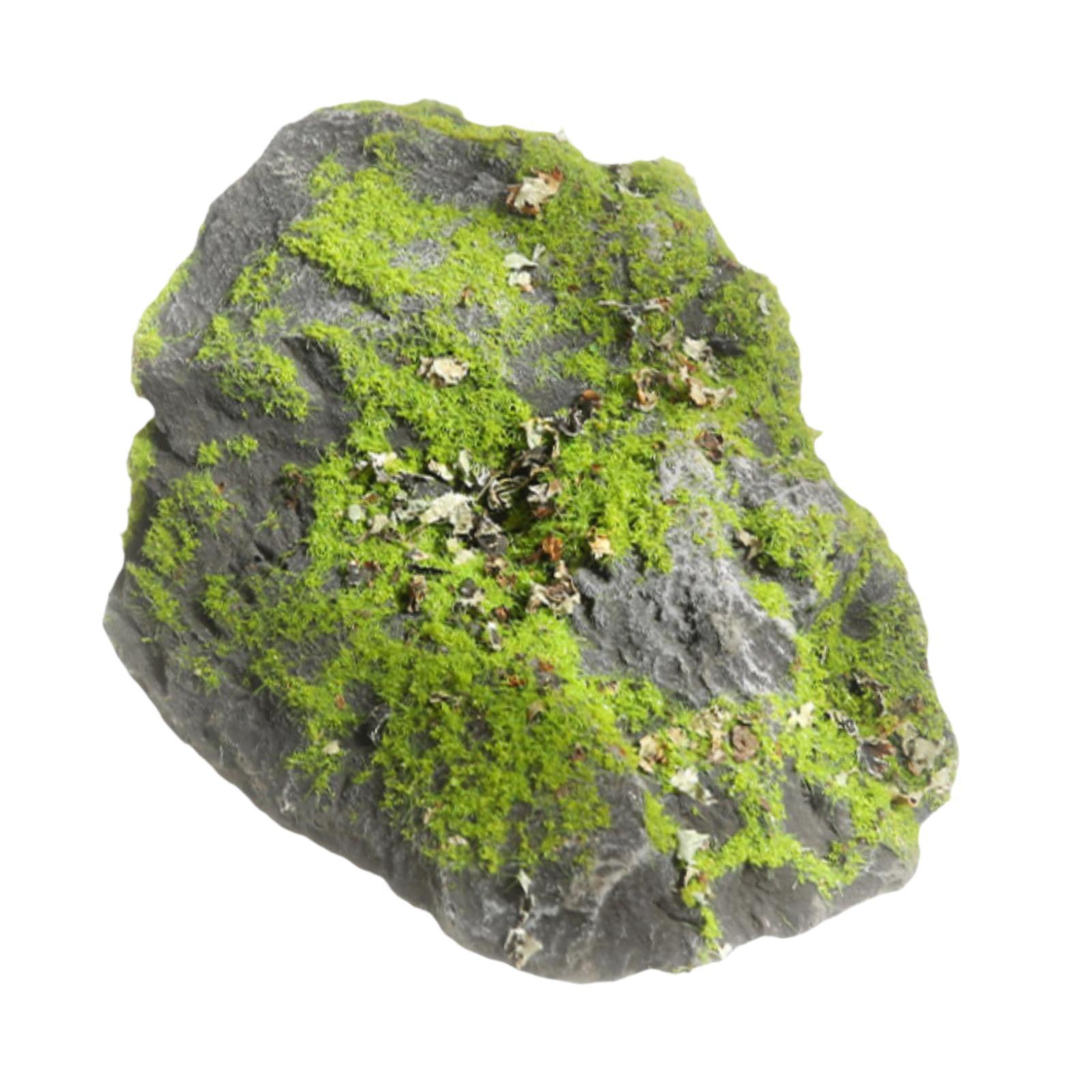Fake Moss Stone Realistic Gree - Planted Aquarium With Rocks recension och pris