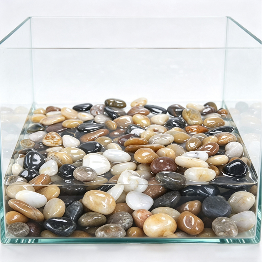 300-700g Smooth River Pebbles, - Planted Aquarium With Rocks recension och pris