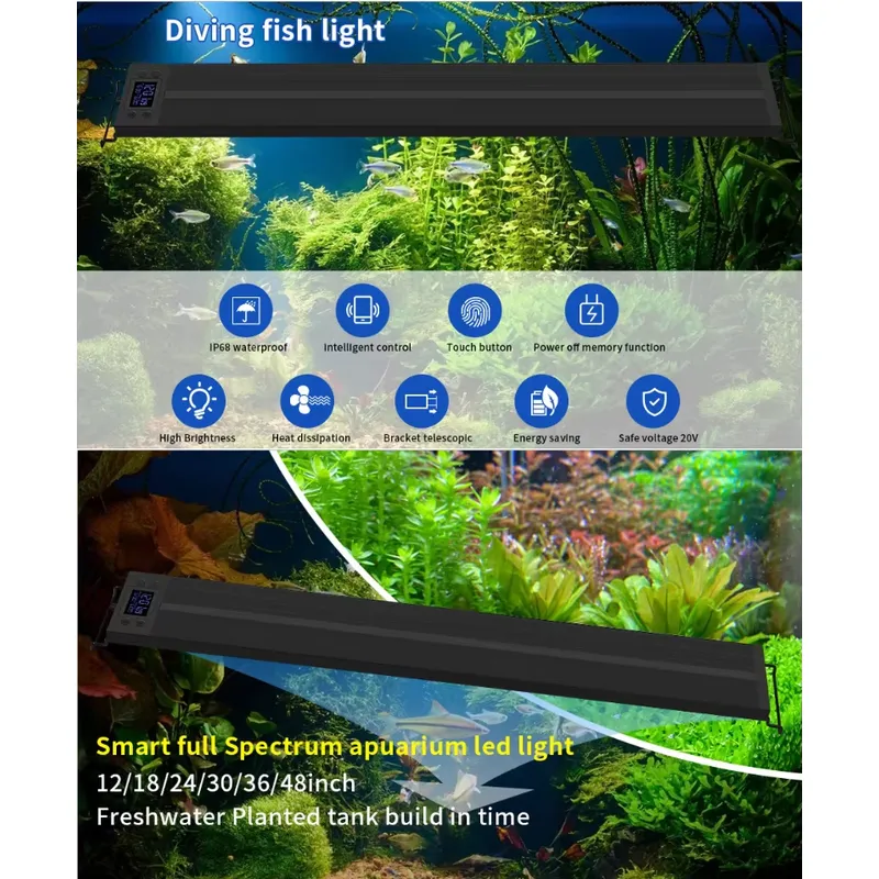 75cm 30inch Plant Light Fish T - Planted Aquarium Hours recension och pris