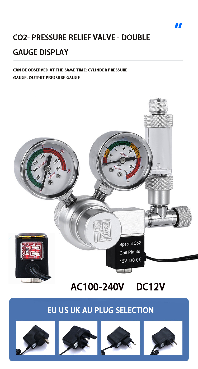 Aquarium CO2 Regulator Solenoi - Aquarium Plant No Co2 recension och pris
