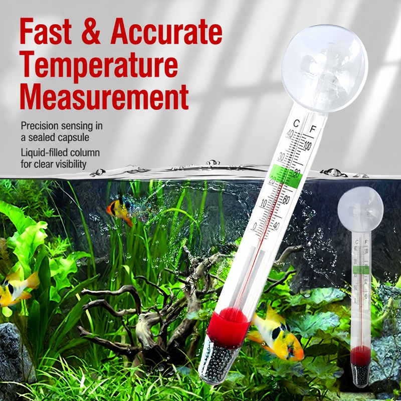 Aquarium Glass Thermometer wit - Planted Aquarium Temperature recension och pris