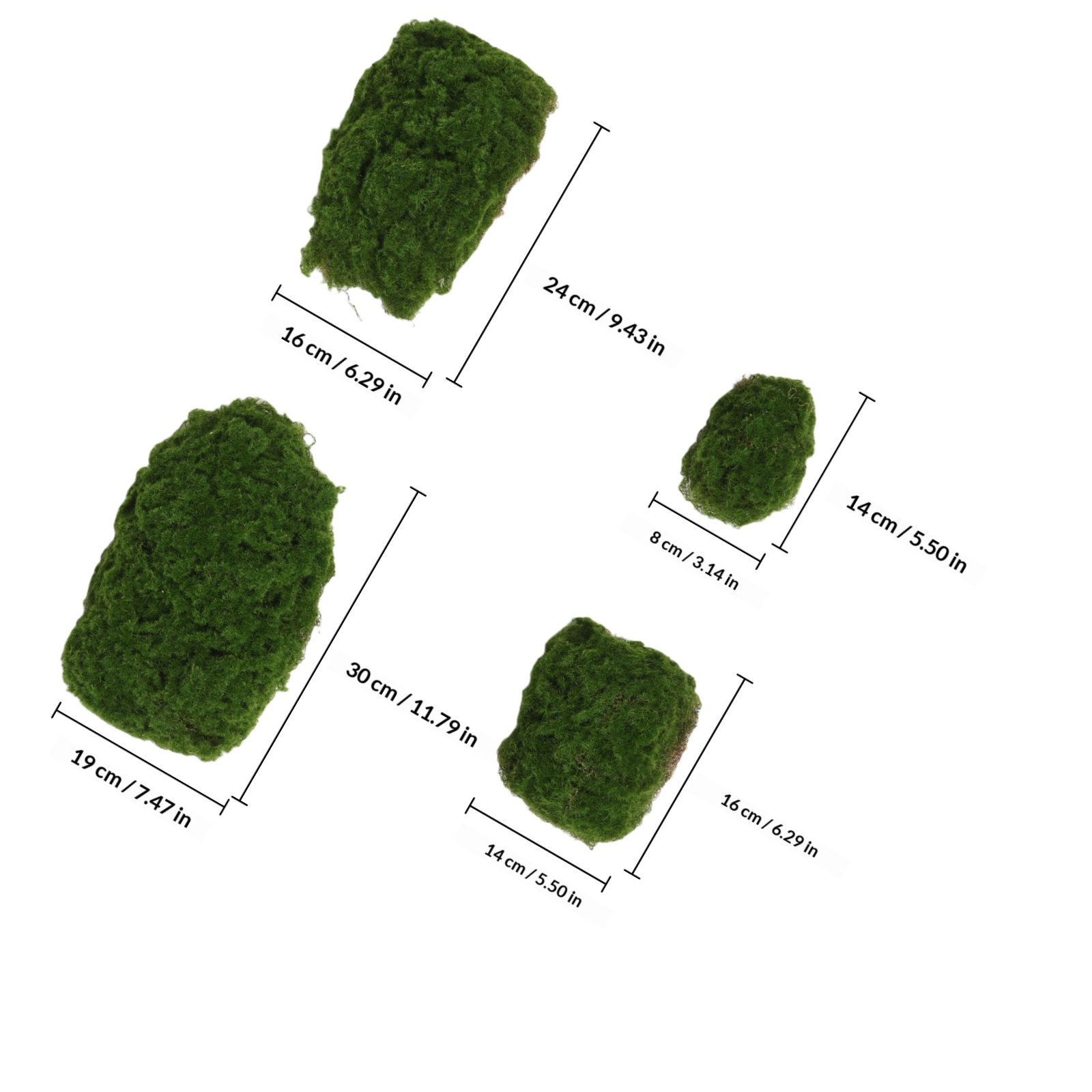 4Pcs Fake Moss Rocks High Real - Planted Aquarium With Rocks recension och pris