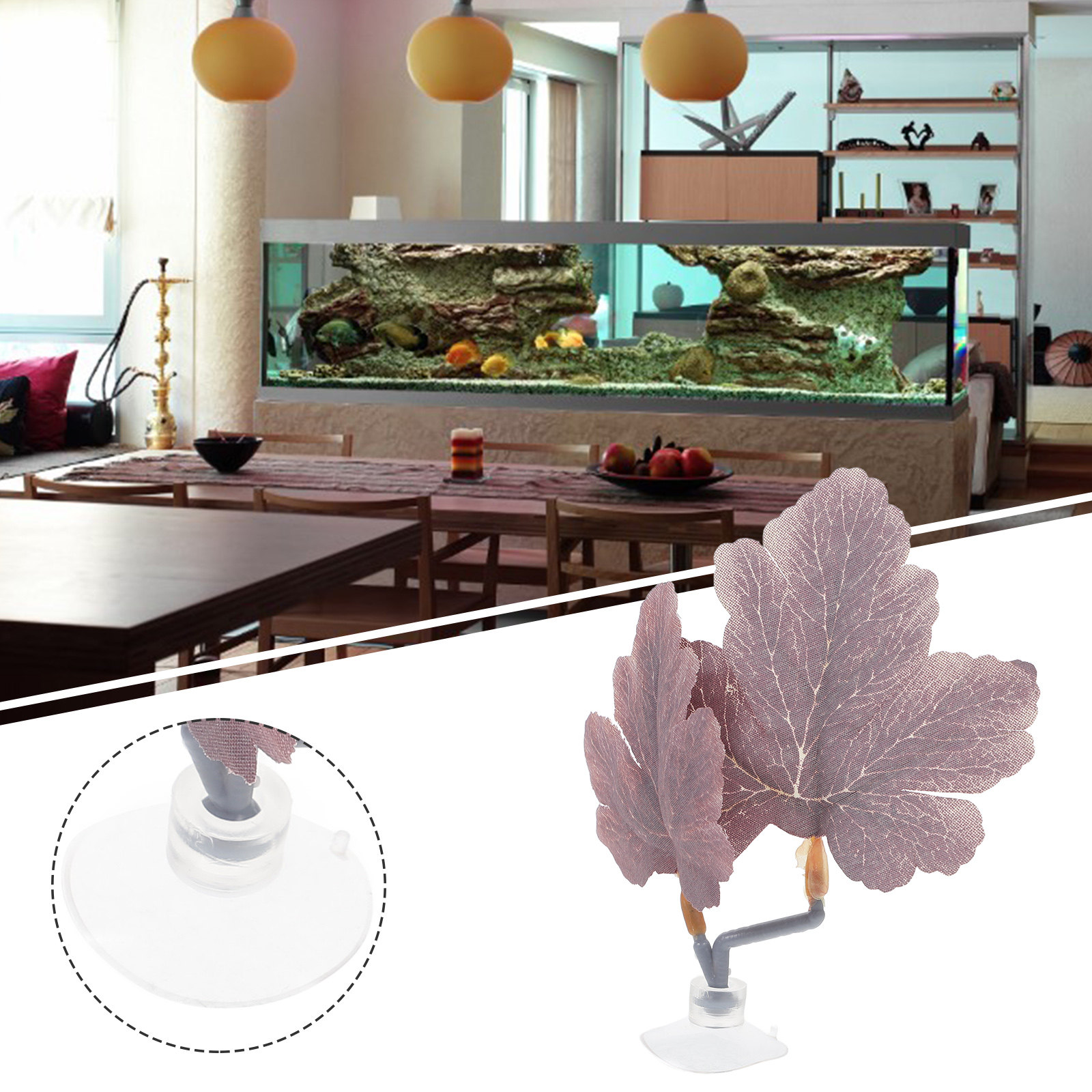 Artificial Betta Leaf Hammock  - Planted Aquarium For Betta recension och pris