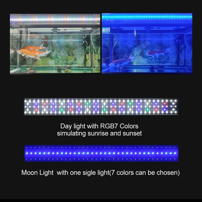 RGB LED Aquarium Light 12-48 I - Planted Aquarium Hours recension och pris