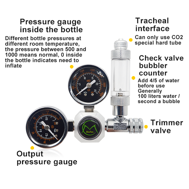 Aquarium CO2 Regulator Magneti - Aquarium Plant No Co2 recension och pris
