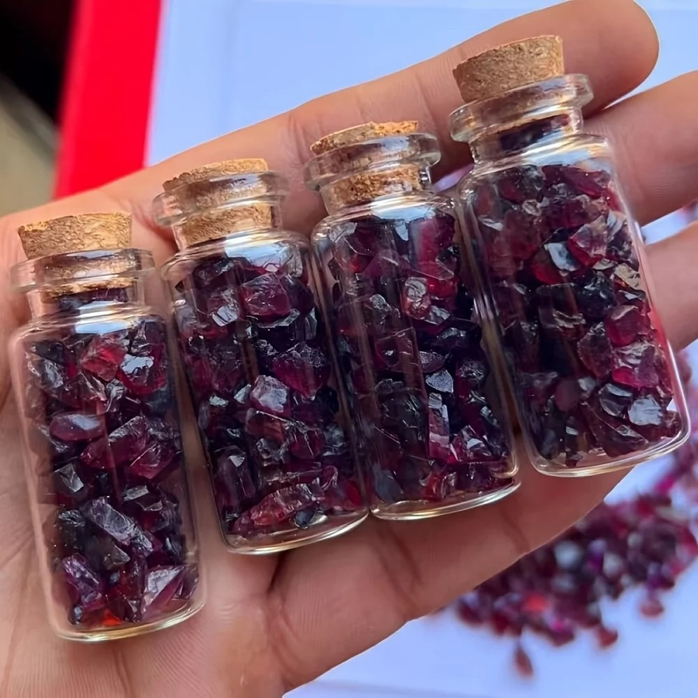 Natural Raw Garnet Gemstone Ch - Planted Aquarium With Rocks recension och pris
