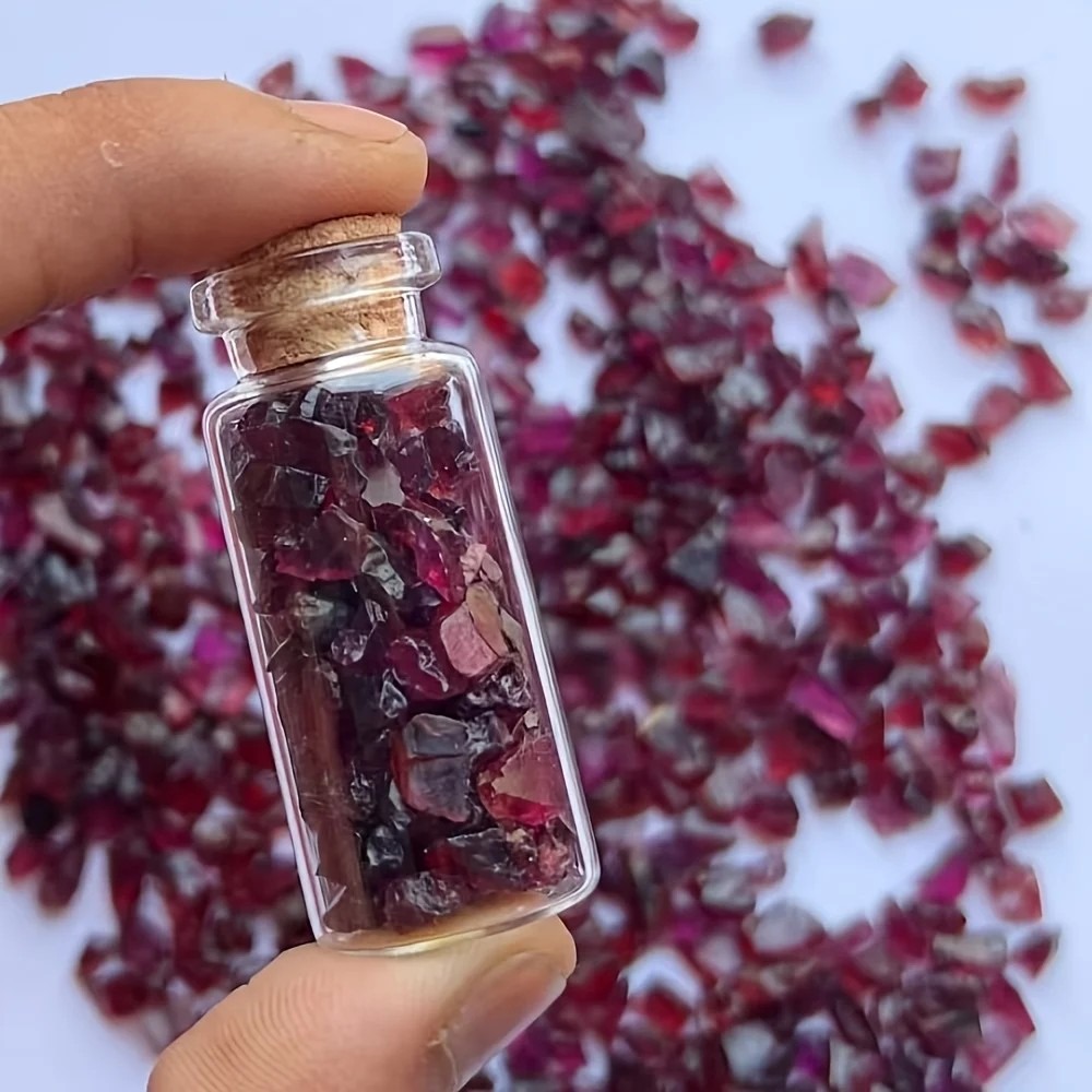 Natural Raw Garnet Gemstone Ch - Planted Aquarium With Rocks recension och pris