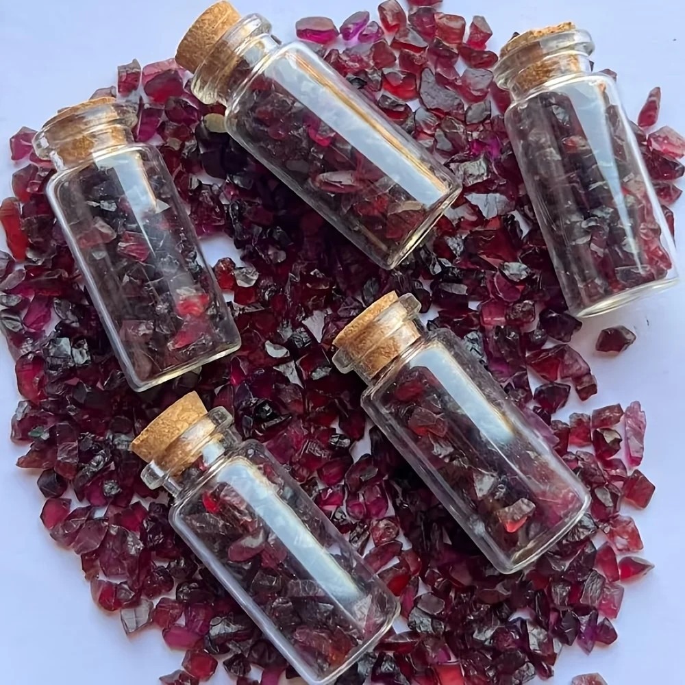 Natural Raw Garnet Gemstone Ch - Planted Aquarium With Rocks recension och pris