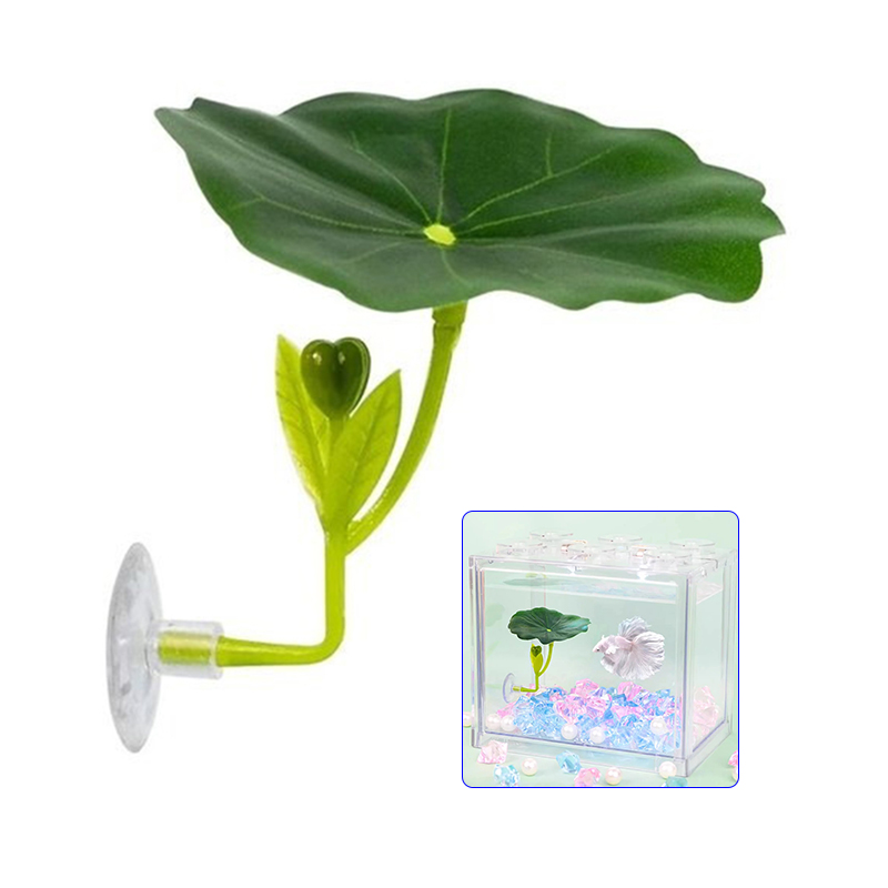 1Pc Green Leaf Hammock For Bet - Planted Aquarium For Betta recension och pris
