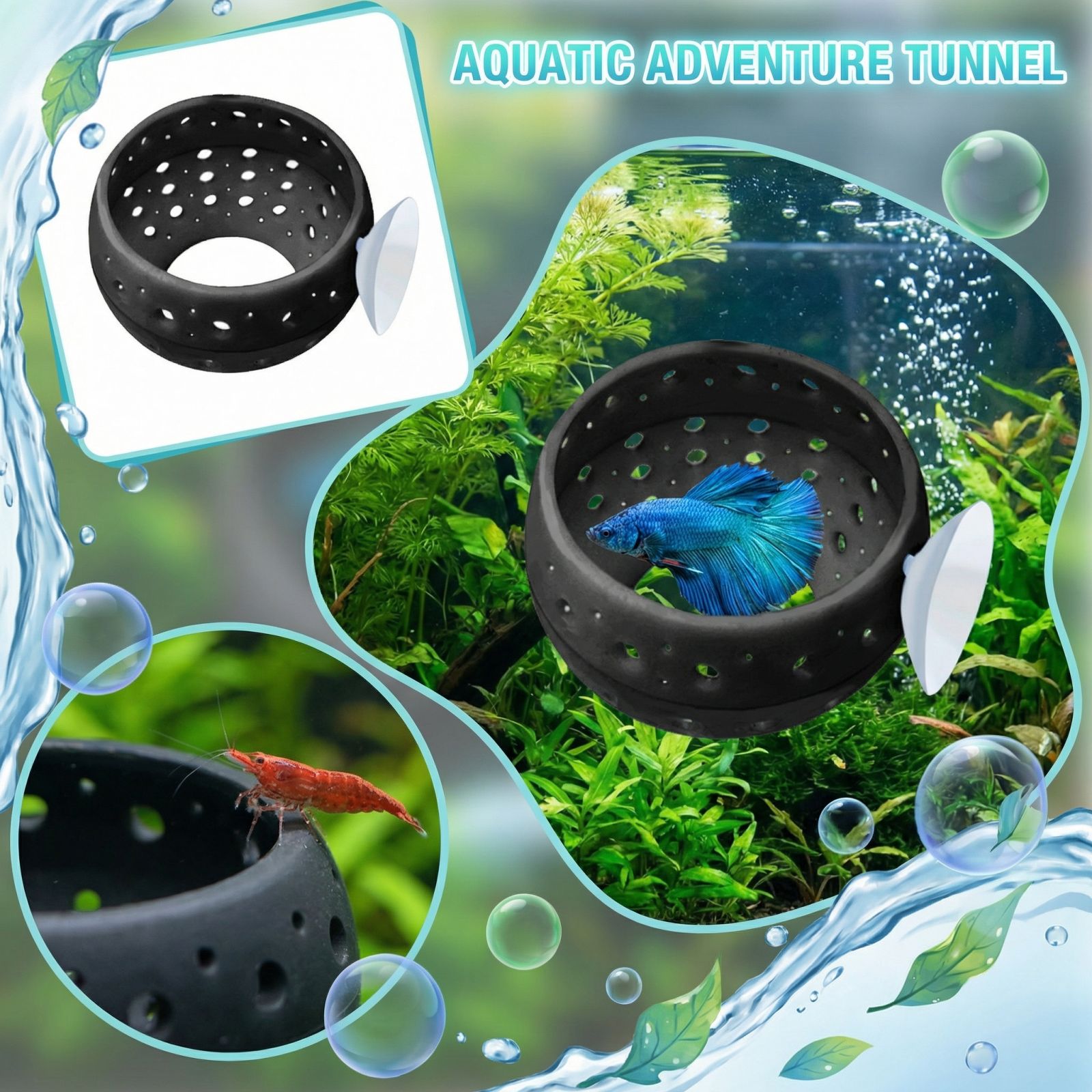 Betta Bulb Hide Tunnel Aquariu - Planted Aquarium For Betta recension och pris
