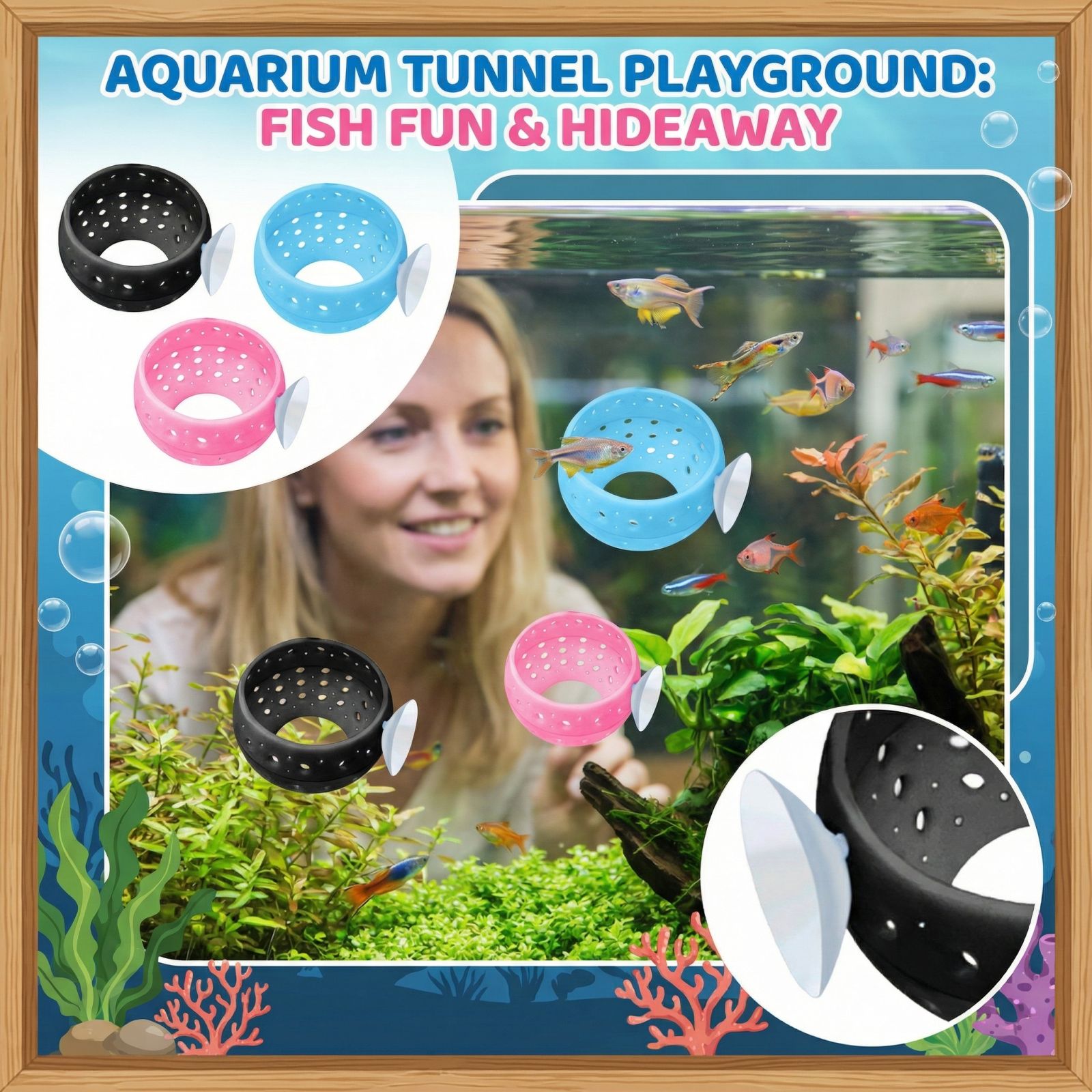 Betta Bulb Hide Tunnel Aquariu - Planted Aquarium For Betta recension och pris