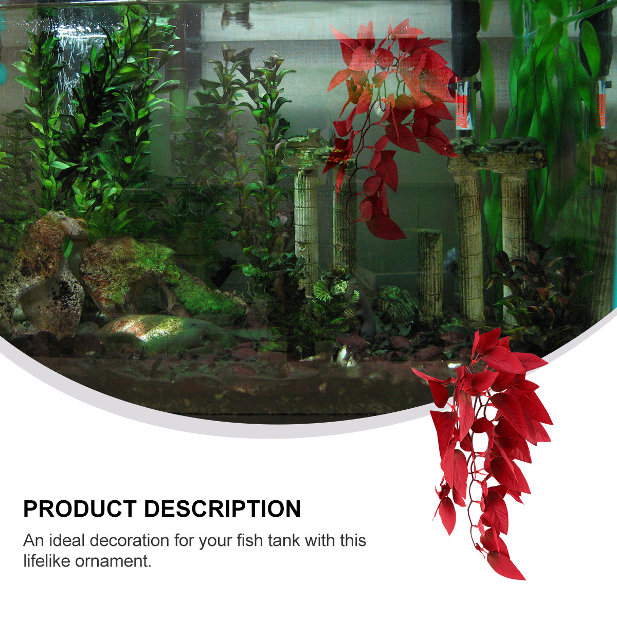 Lifelike Simulation Water Plan - Aquarium Planted Setup recension och pris