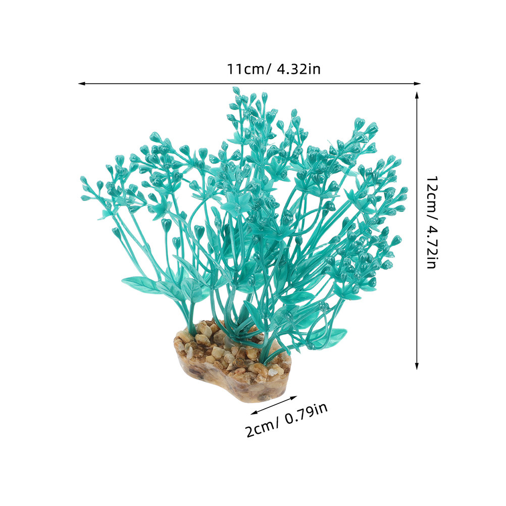 2Pcs Lifelike Plastic Aquarium - Aquarium Planted Setup recension och pris