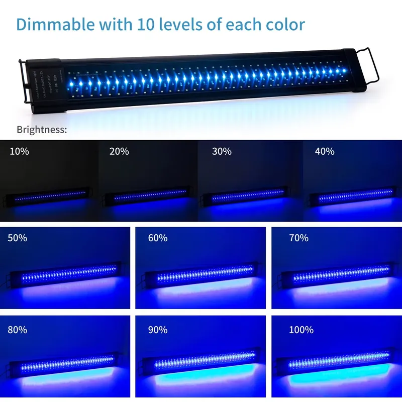 48W IP68 LED Aquarium Light fo - Planted Aquarium Hours recension och pris